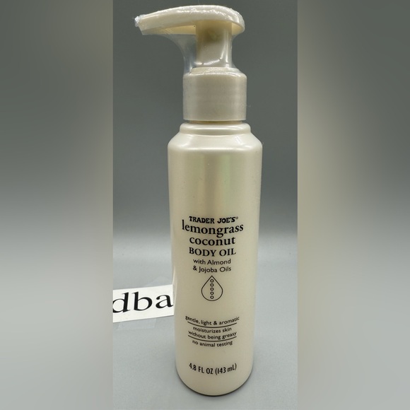 Trader Joe’s Other - Trader Joe’s: Lemongrass Coconut Body Oil with Almond and Jojoba Oils/ NEW